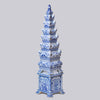 Cobalt Guild Home Decor Blue and White Tall Porcelain Tulipiere