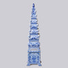 Cobalt Guild Home Decor Blue and White Tall Porcelain Tulipiere