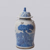 Cobalt Guild Home Decor Blue and White Three Friends Porcelain Temple Jar
