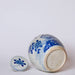 Cobalt Guild Home Decor Blue & White Porcelain Bird and Flower Round Storage Jar