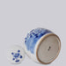 Cobalt Guild Home Decor Blue & White Porcelain Bird & Flower Med. Round Storage Jar