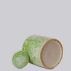 Cobalt Guild Home Decor Country Peony Green and White Porcelain Canister