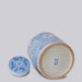 Cobalt Guild Home Decor Deco Peony Blue and White Porcelain Canister