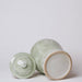 Cobalt Guild Home Decor Deco Peony Green and White Porcelain Temple Jar