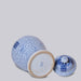 Cobalt Guild Home Decor Double Happiness/Scrolling Peony Blue and White Temple Jar