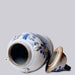 Cobalt Guild Home Decor Extra Large Blue & White Four Seasons Porcelain Temple Jar