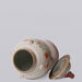 Cobalt Guild Home Decor Extra Large Pink & Green Porcelain Bird & Flower Temple Jar