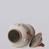 Cobalt Guild Home Decor Extra Large Pink & Green Porcelain Bird & Flower Temple Jar