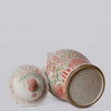 Cobalt Guild Home Decor Extra Large Pink & Green Porcelain Three Friends Temple Jar