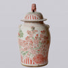 Cobalt Guild Home Decor Extra Large Pink & Green Porcelain Three Friends Temple Jar