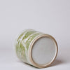 Cobalt Guild Home Decor Green and White Porcelain Fish and Lotus Cachepot