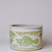 Cobalt Guild Home Decor Green and White Porcelain Fish and Lotus Wide Cachepot
