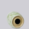 Cobalt Guild Home Decor Green and White Porcelain Floral Garden Seat