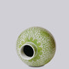 Cobalt Guild Home Decor Green and White Porcelain Scrolling Lotus Globe Vase