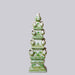 Cobalt Guild Home Decor Green and White Short Porcelain Tulipiere