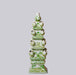 Cobalt Guild Home Decor Green and White Short Porcelain Tulipiere