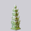 Cobalt Guild Home Decor Green and White Short Porcelain Tulipiere