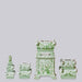 Cobalt Guild Home Decor Green and White Tall Porcelain Tulipiere