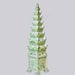 Cobalt Guild Home Decor Green and White Tall Porcelain Tulipiere