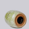Cobalt Guild Home Decor Hand Painted Lotus Green and White Porcelain Garden Seat