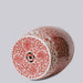 Cobalt Guild Home Decor Hand Painted Lotus Red and White Porcelain Garden Seat