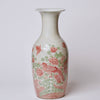 Cobalt Guild Home Decor Large Pink and Green Bird and Flower Porcelain Mallet Vase