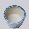 Cobalt Guild Home Decor Large Rustic Rose Blue and White Porcelain Planter