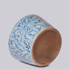 Cobalt Guild Home Decor Large Rustic Rose Blue and White Porcelain Planter
