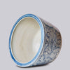 Cobalt Guild Home Decor Large Rustic Rose Blue and White Porcelain Planter