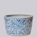 Cobalt Guild Home Decor Large Rustic Rose Blue and White Porcelain Planter
