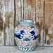 Cobalt Guild Home Decor Medium Red and Blue Porcelain Lion Vase