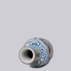 Cobalt Guild Home Decor Peacock Blue and White Porcelain Mallet Vase