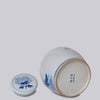 Cobalt Guild Home Decor Peony Blue and White Porcelain Jar