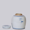 Cobalt Guild Home Decor Peony Blue and White Porcelain Jar