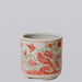 Cobalt Guild Home Decor Pink and Green Porcelain Bird and Flower Footed Cachepot