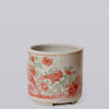 Cobalt Guild Home Decor Pink and Green Porcelain Bird and Flower Footed Cachepot