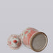 Cobalt Guild Home Decor Pink and Green Porcelain Bird and Flower Temple Jar