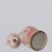 Cobalt Guild Home Decor Pink and Green Porcelain Bird and Flower Temple Jar