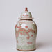 Cobalt Guild Home Decor Pink and Green Porcelain Dancing Dragon Temple Jar