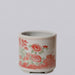 Cobalt Guild Home Decor Pink and Green Porcelain Four Seasons Footed Cachepot