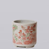 Cobalt Guild Home Decor Pink and Green Porcelain Three Friends Footed Cachepot