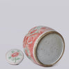 Cobalt Guild Home Decor Pink & Green Rustic Porcelain Bird & Flower Large Lidded Jar