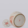 Cobalt Guild Home Decor Pink & Green Rustic Porcelain Bird & Flower Med. Lidded Jar