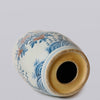 Cobalt Guild Home Decor Red and Blue Porcelain Bird and Flower Garden Seat