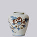Cobalt Guild Home Decor Red and Blue Porcelain Sunflower Vase
