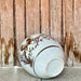 Cobalt Guild Home Decor Red and White Copper Underglaze Songbirds Barrel Vase
