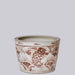 Cobalt Guild Home Decor Red and White Porcelain Fish Planter