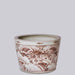 Cobalt Guild Home Decor Red and White Porcelain Fish Planter