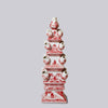 Cobalt Guild Home Decor Red and White Short Porcelain Tulipiere