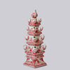 Cobalt Guild Home Decor Red and White Short Porcelain Tulipiere